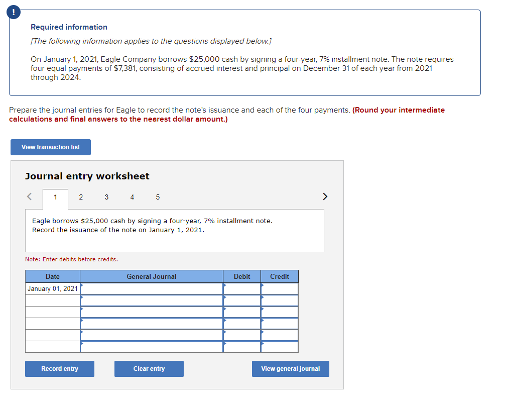 Please write solution in table style format if possible. Required information