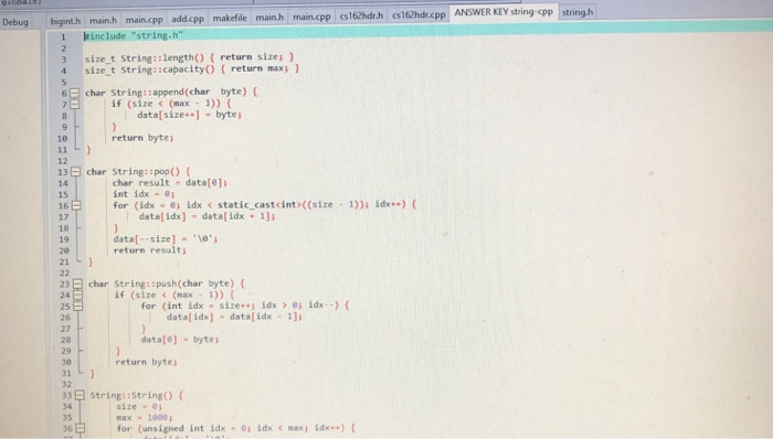 [' main.cpp [) makefile Mid-Term: Big Numbers! Author: 4. i Version: 1.0