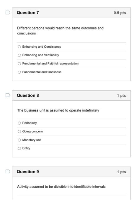 to the right of each item below. A Pick list will launch.