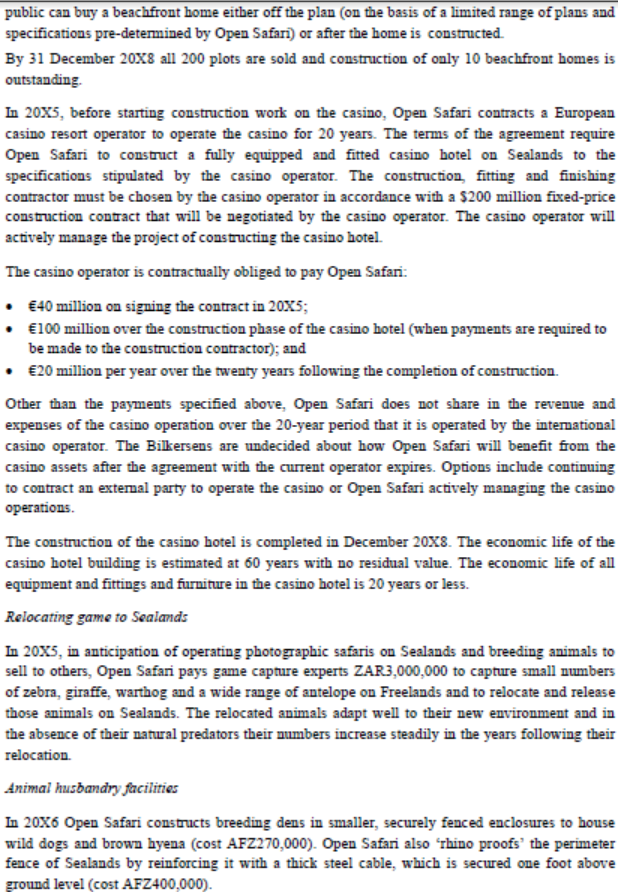 if depreciation of the item will start only in 20X3): How to