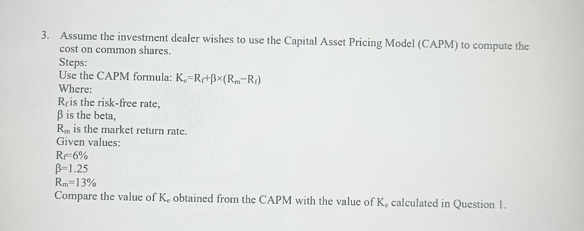 here is that the current historical capital structure approximates the market value