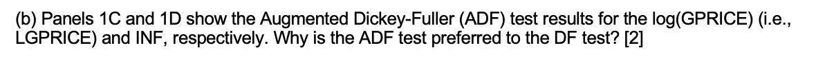inflation. In this question, we will test whether the U.S. data support