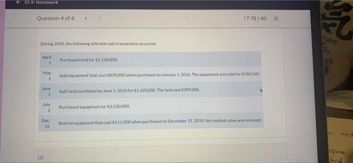 4 17.78 / 40 View Policies Show Attempt History Current Attempt in