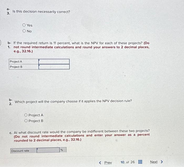 Flow (B) -$28,500 4,050 9,550 14,700 16,300 Year Cash Flow (A) 0