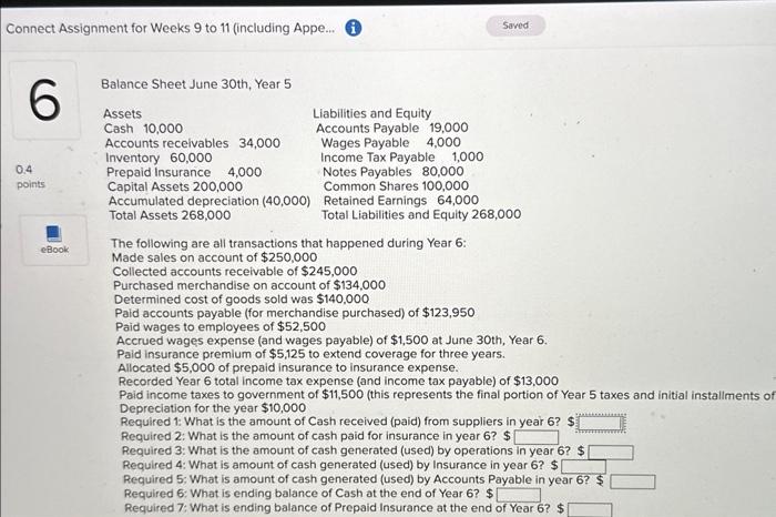  Connect Assignment for Weeks 9 to 11 (including Appe... (1) Balance