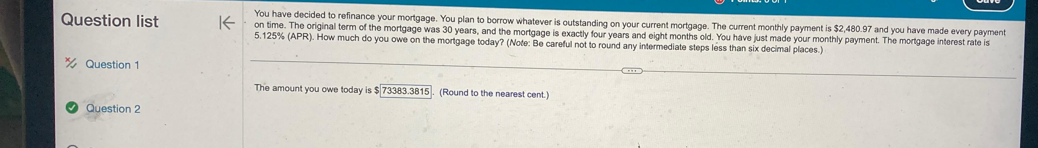  Question list x/s Question 1 Question 2 You have decided to