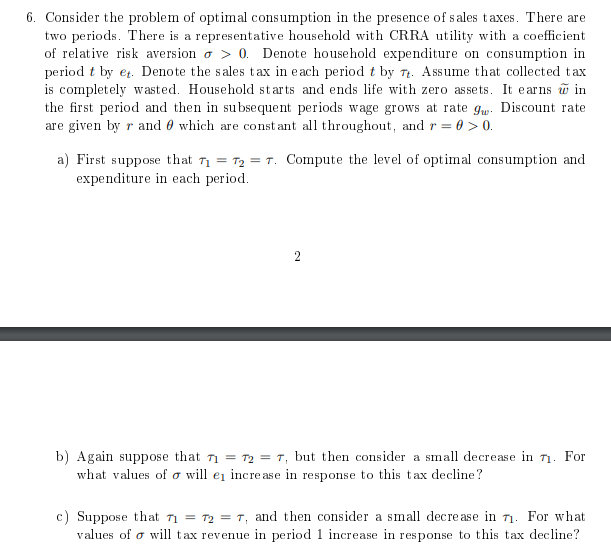 Fisher and OLG Models Solve it Step by Step Please 6.