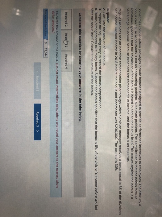  The answer is not 13644 or 12880 Sometimes compensation packages include