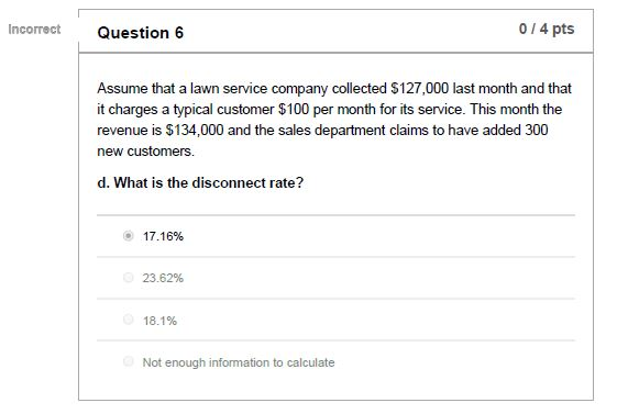 I got this wrong. please help with the correct option. Thanks 0/4