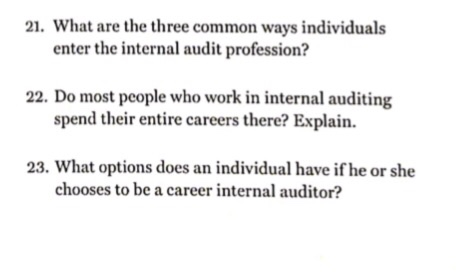  Text book: Internal Auditing: Assurance & Advisory Services, Fourth Edition Chapter