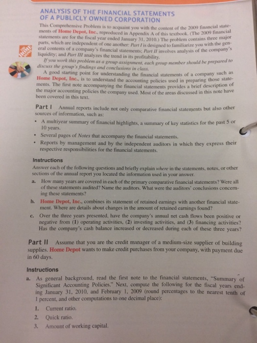  This Comprehensive Problem is to acquaint you with the content of