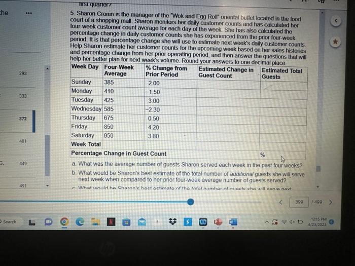 owns and manages a restaurant featuring Middle Eastern cuisine. He tracks his