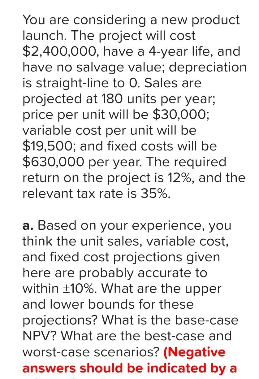 Variable Cost $ 19500 Fixed Costs $ 630000 NPV $ 725432.48 198