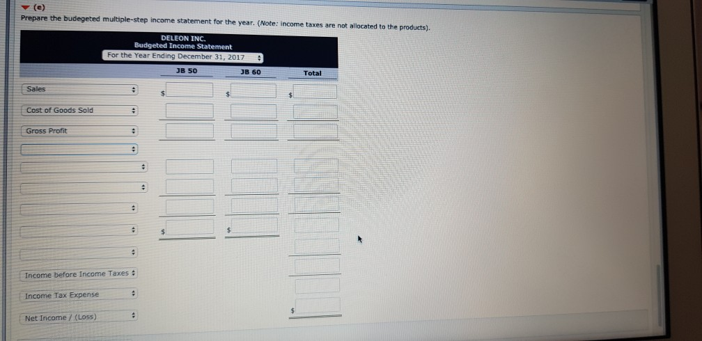 its annual budgets for the year ending December 31, 2017. Accounting assistants