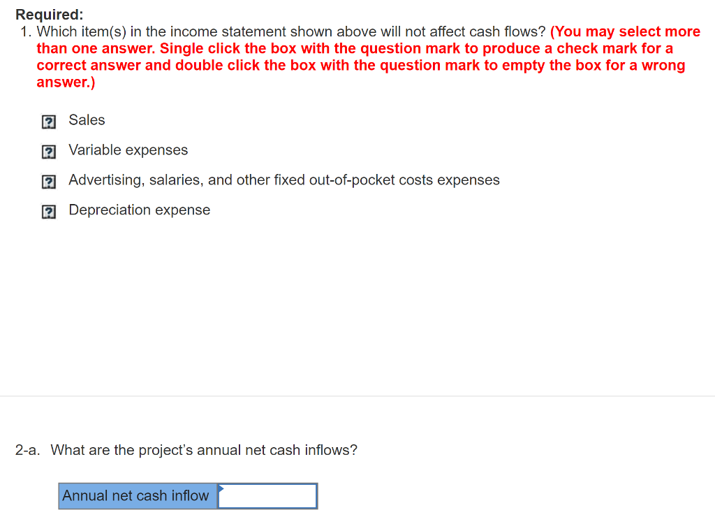 net operating income in each of five years as followsusing the two