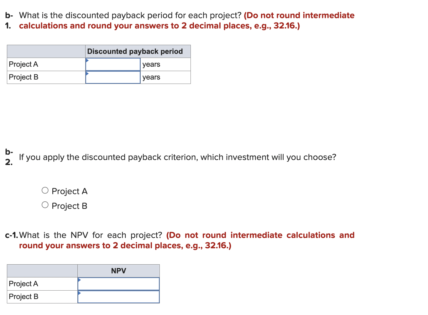 if any, you require a return of 15 percent on your investment.