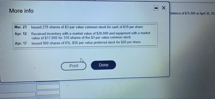The income statement and additional data of McKnight Corporation follow Click the