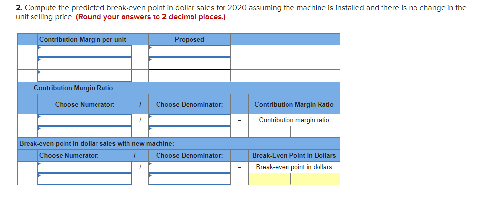 to earn $110,000 of target pretax income in 2020 with the machine