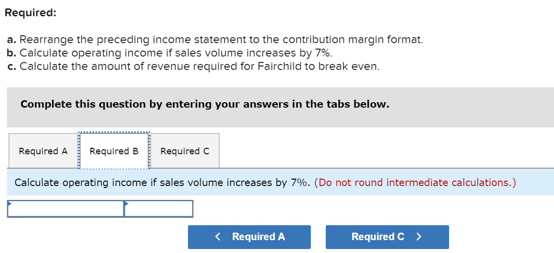 statement for Fairchild Co. for March: Sales Cost of goods sold Gross