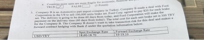  please calculate the forward contract size in USD and TRY by