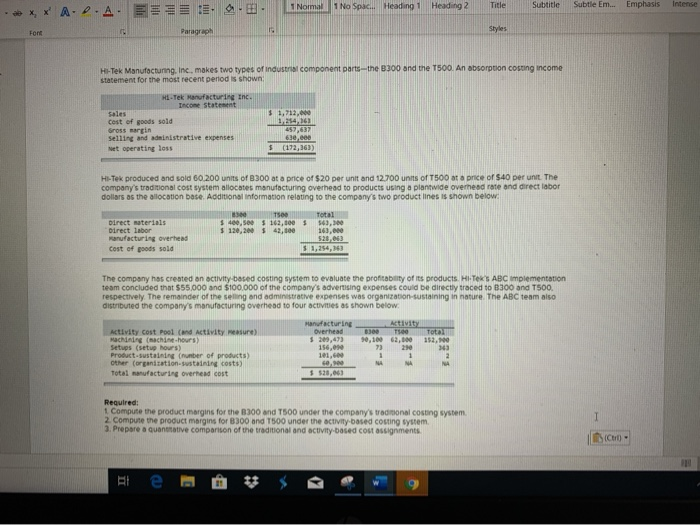  Normal 1 No Spac... Heading 1 Heading 2 Title Subtitle Subtle