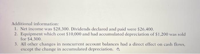 prepare a statement of cash flows for 2017 using the direct method
