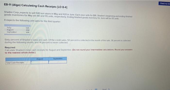 The following information applies to the questions displayed below! Shadee Corp expects
