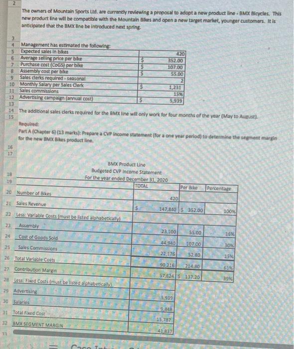 Need help with the second part determining the product cost and eveything