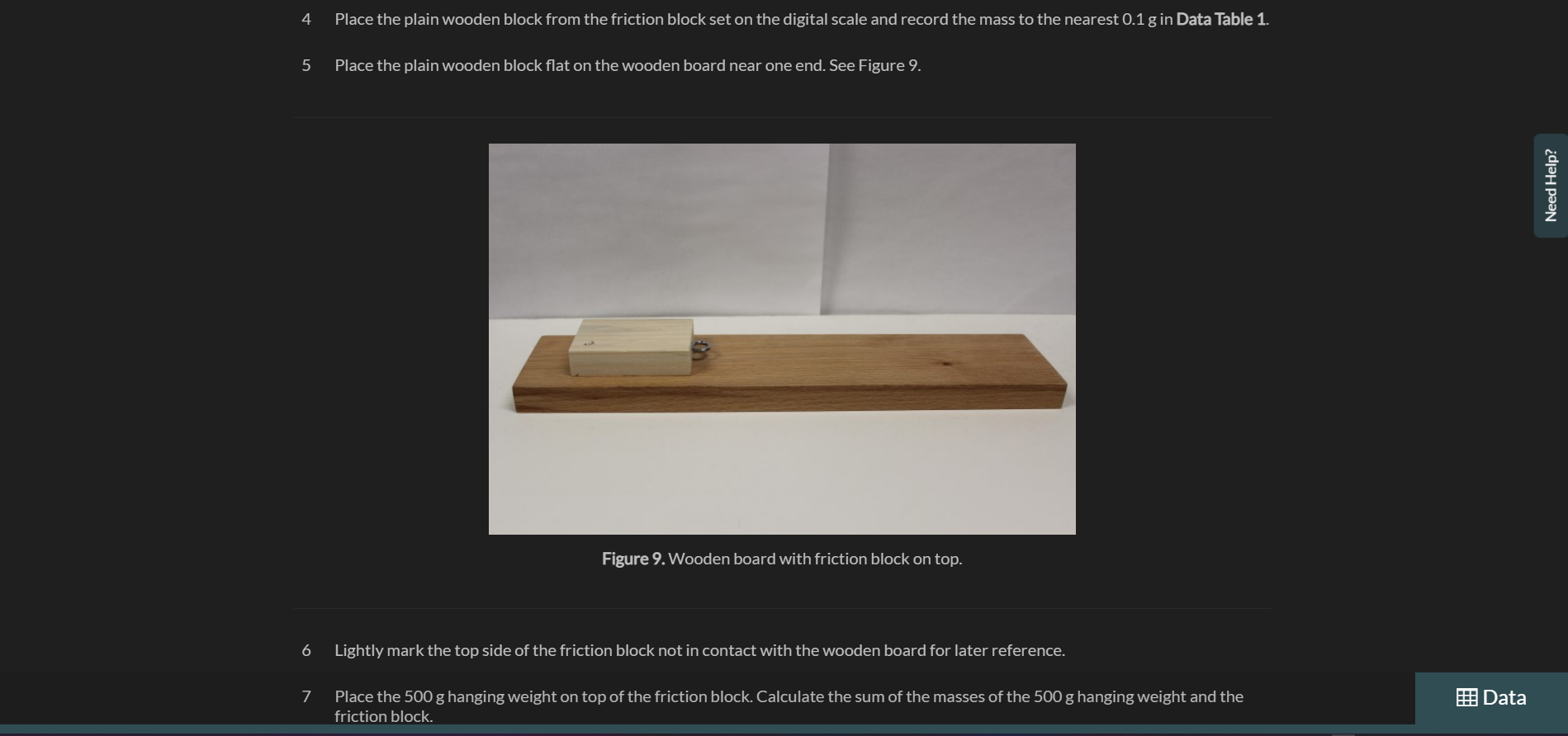 5 and 6 as well as Graph 1 and 2 and Data
