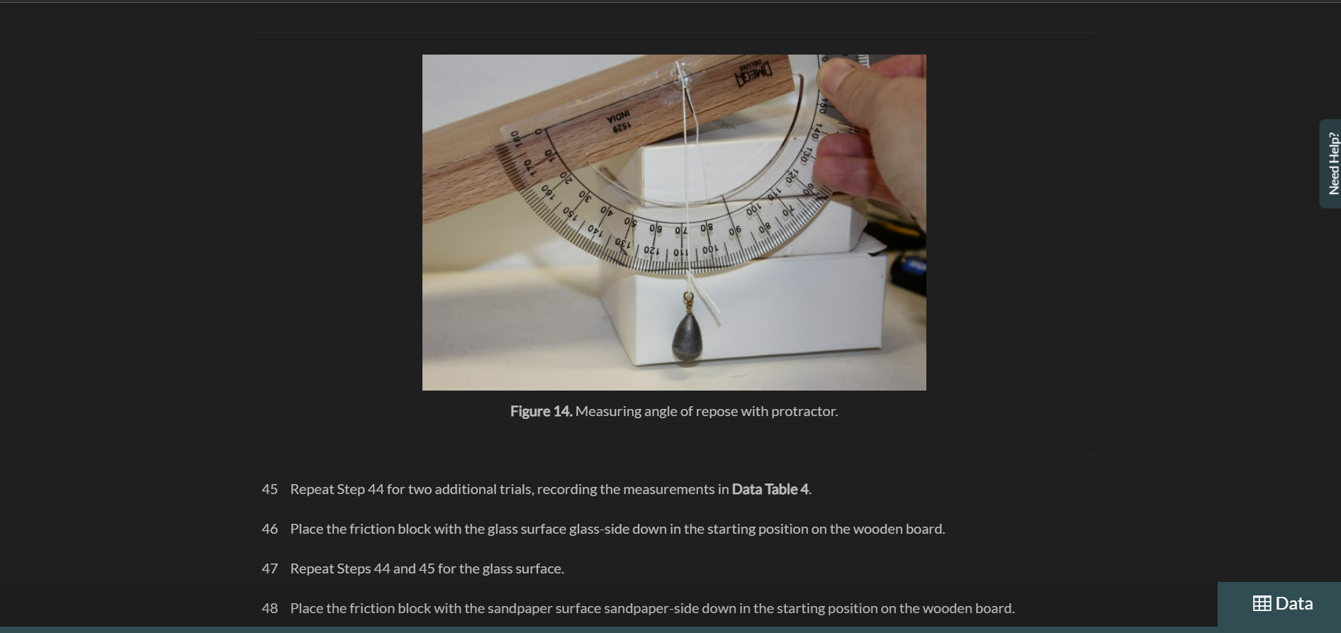 on a flat surface. Note: View the video, Using the Digital Scale,