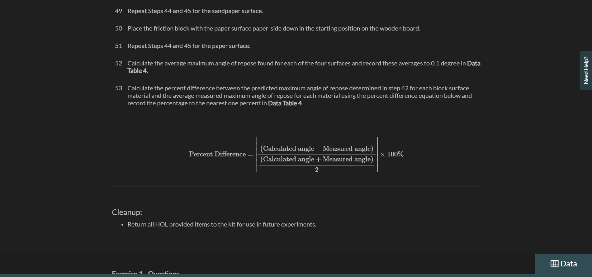 before continuing the procedures. If needed, a descriptive text transcript is available.