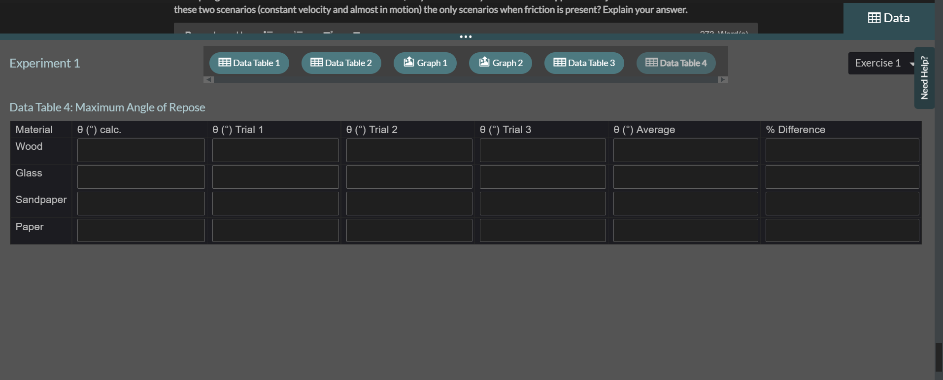 Record the smallest force indicated on the scale that allows the block
