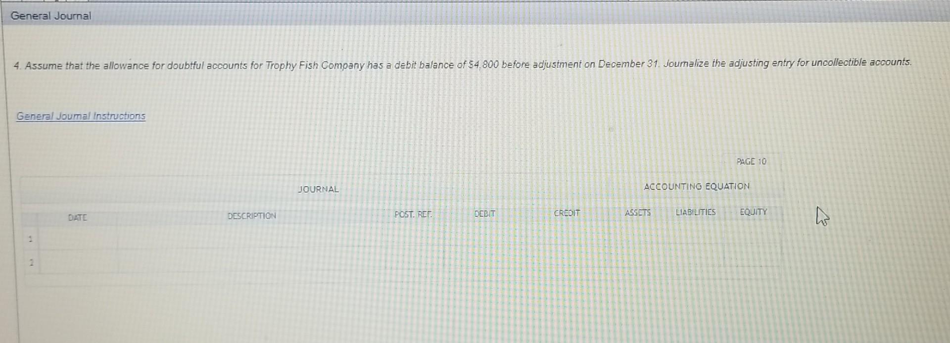 of the preceding accounts. If an account is not past due, enter