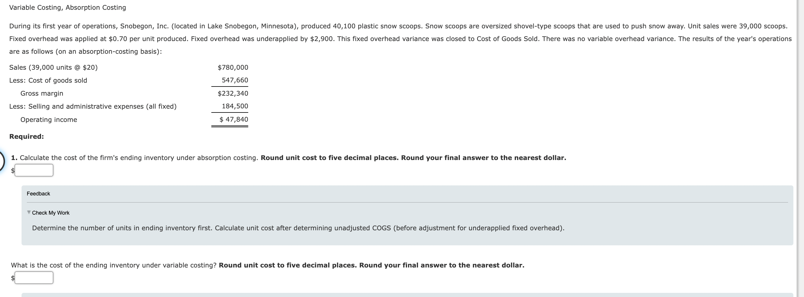 Please complete the entire question and show the work need this done