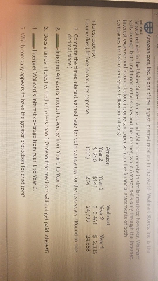  please answer Amazon.com, Inc. is one of the largest Internet retailers