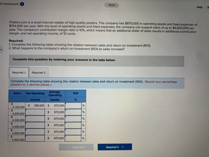  11 Homework Seved Help Posters.com is a small Internet retailer of