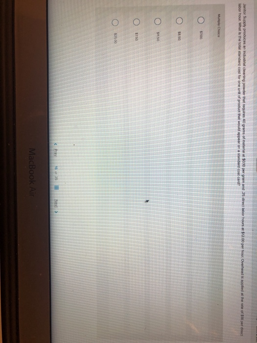 Flexible budget performance report Master budget performance report Static budget performance report