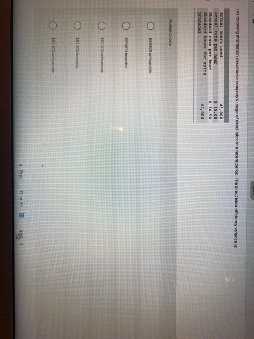 Operating budget performance repornt Fletcher Company collected the following data regarding production