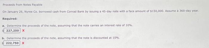 I need help with this question. Thank you! Proceeds from Notes Payable