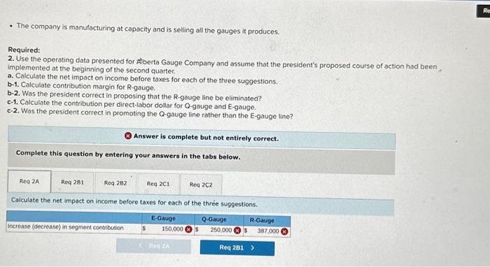 company in Calgary, Alberta, manufactures three types of electrical gauges used in