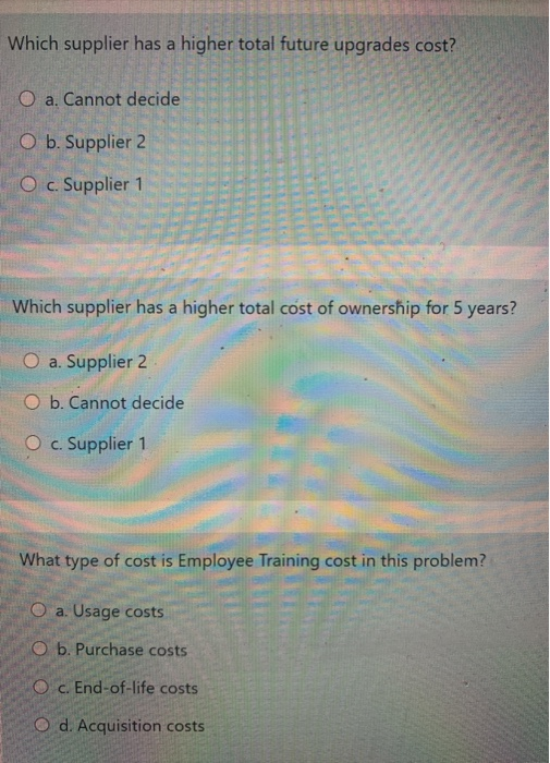 else posted these questions but the answers are wrong. Make sure these