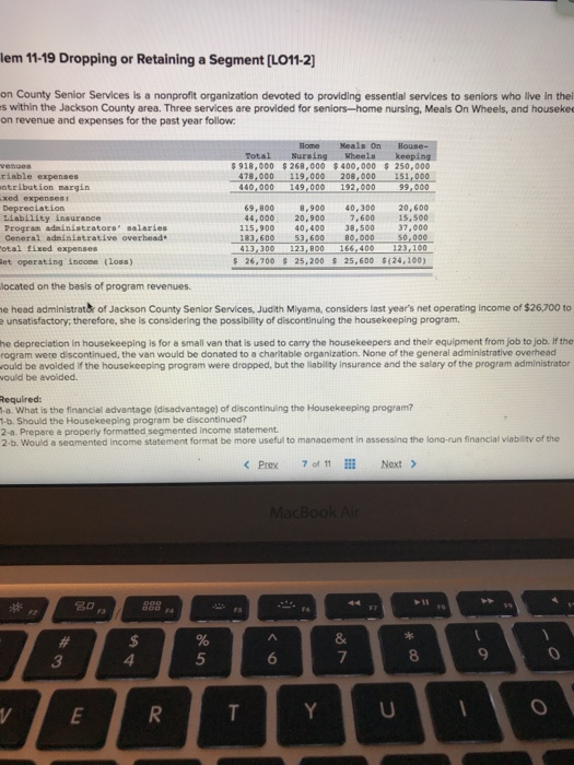  lem 11-19 Dropping or Retaining a Segment [L011-2] on County Senior