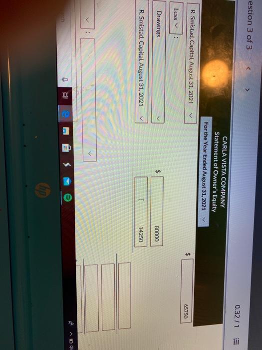 0.32 11 An alphabetical list of Carla Vistas Company adjusted accounts at