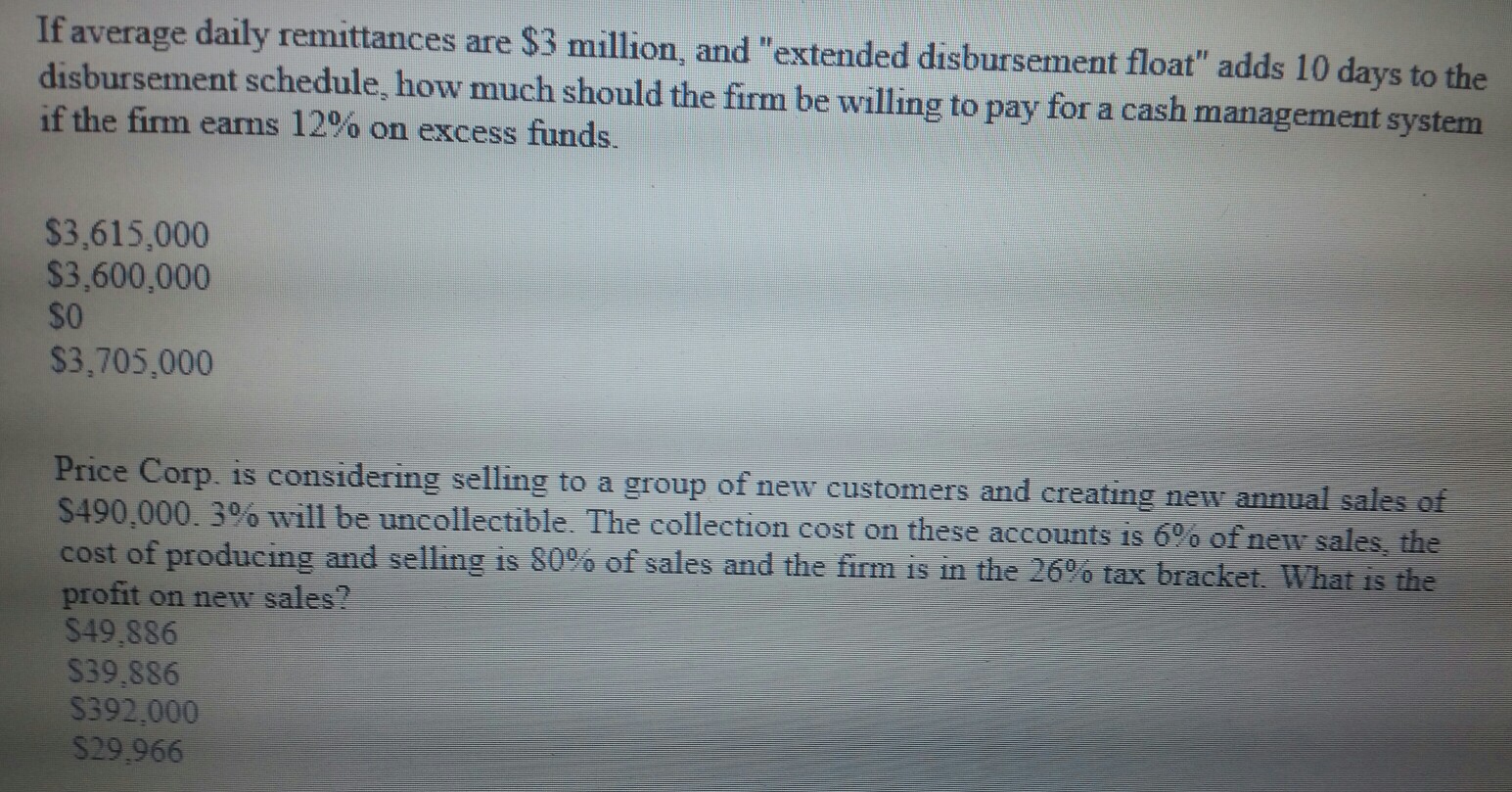Hi, I need help with my Managerial Finance assignment please. . .