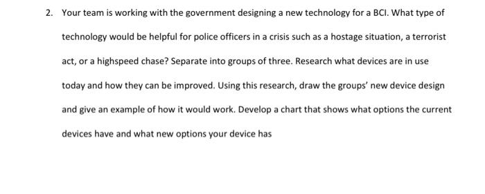 technology for a la What type of Technology would be helpful for