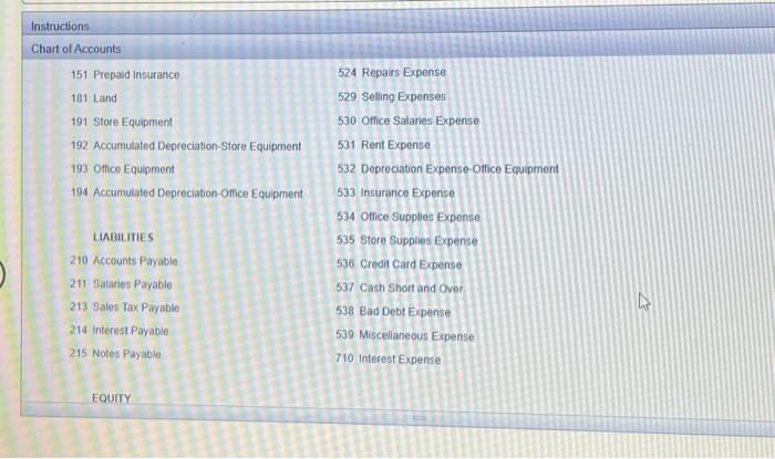 129 Allowance for Doubthul Accounts 131 Interest Recelvable 132 Notes Receivable 141