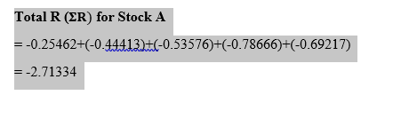 and standard deviation of annual returns for the following portfolios (Calculations must