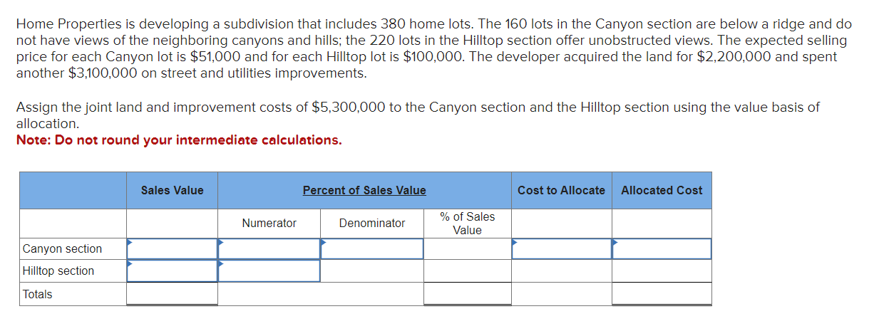  Home Properties is developing a subdivision that includes 380 home lots.