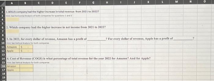 your findings. The report must be completed in Excel and only submit