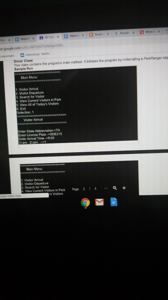 come to the park each day. As visitors drive through the main